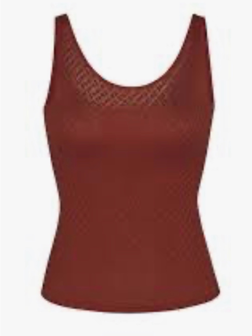 SKIMS Saffon Mesh Logo Tank Top